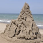 Sand Sculpture of Moctezuma